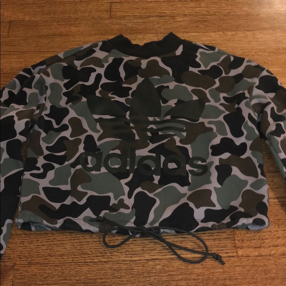 WOMENS ADIDAS SWEATER CAMO